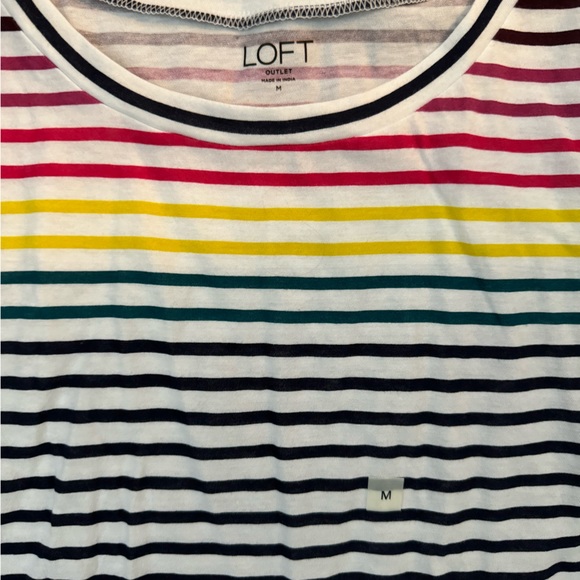 NWT Loft Factory Striped Tee - Picture 2 of 3